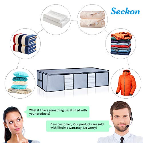 Large Under Bed Storage Organizer Containers [2 Pack] Clothes