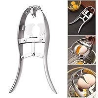 Eggs Opener Scissor Cracker, Ashero Stainless Steel Egg Cutters, Quick Open Eggs Kitchen Gadgets, Raw Soft Eggs Shell Remover Smooth Round Opening