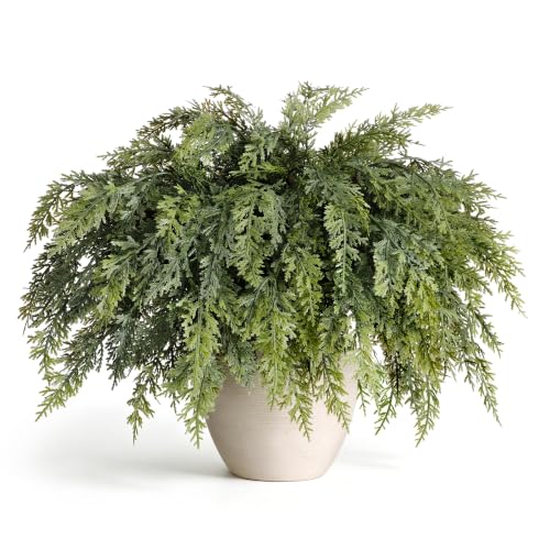 12 Pcs Real Touch Cedar Stems, 18 Inch Artificial Christmas Greenery at Amazon