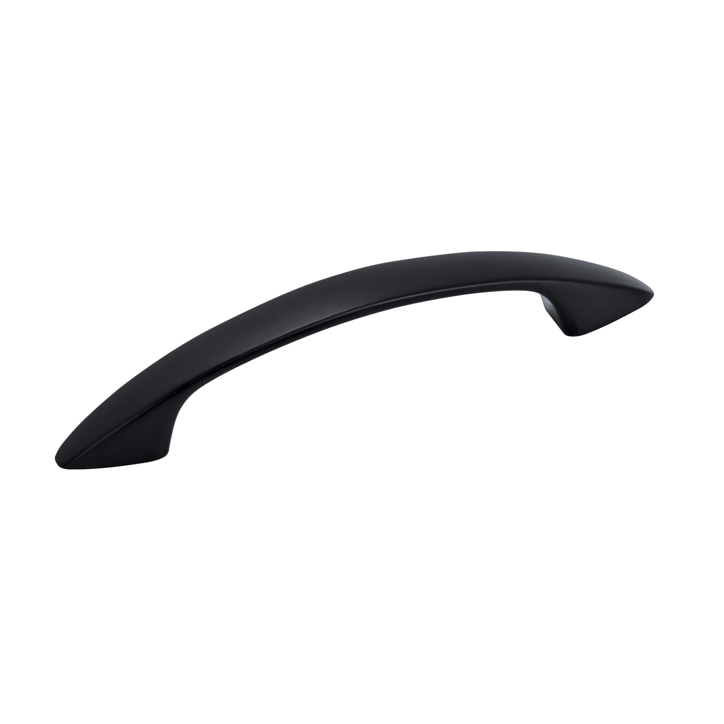 Arc 3 inch (76mm) Center-to-Center Matte Black Cabinet Pull – 25 Pack