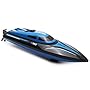 GBlife H100 High Speed Romote Control RC Boats with LCD Screen 2.4GHz 4 Channels 2 Modes (Black Blue)