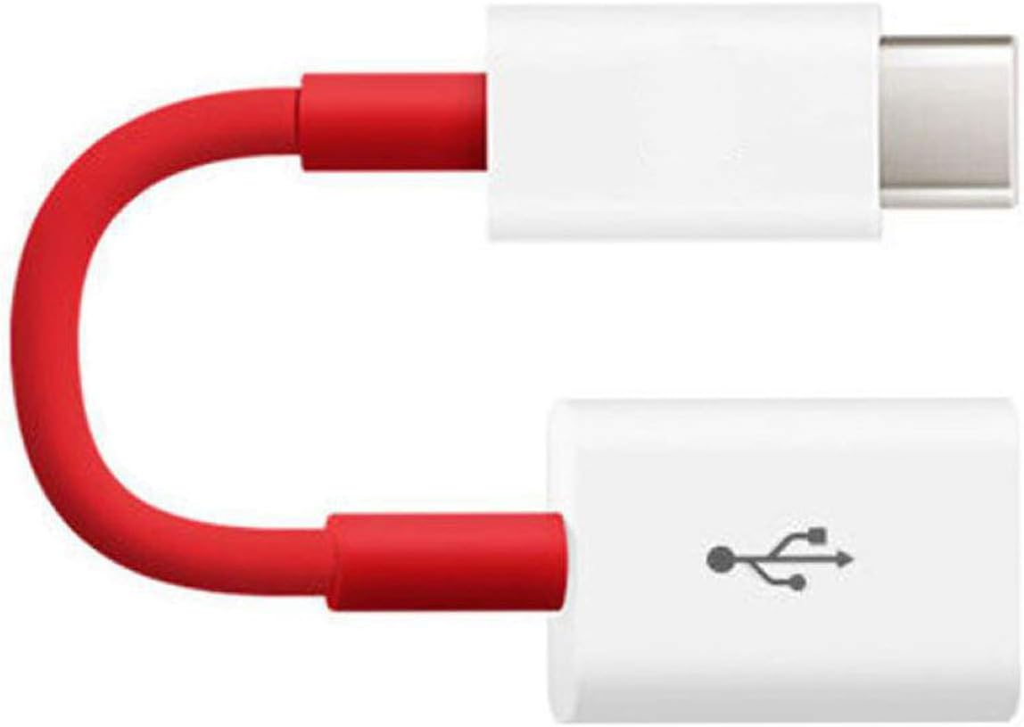 Helo Kuki High Quality One Plus Type C OTG Cable OTG Adapter Type C OTG Cable for One Plus Fast Data Transfer OTG Type C Usb 3.1 to Usb 3.0 OTG Cable Connector For Multipurpose Use - Pen Drive/ Flash Drive/ Card Reader/ Keyboard/ Mouse/ Premium Quality OTG Cable Compatible For One Plus 3T/ One Plus Three T/ One Plus 5/ 5T/ One Plus 6 / One Plus 7 pro / One Plus 7T Type C OTG Adapter/ Otg Cable For Mobile Phones For All Type C Supported Smartphone Devices (Best Type C OTG Cable) (Red)