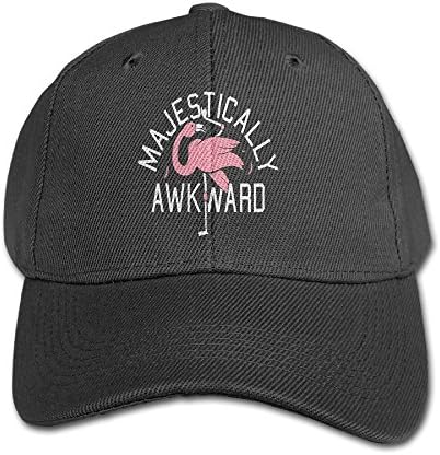 Funny Majestically Awkward Flamingo Flat Peak Personalized Hats Snapbacks
