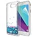 LeYi Clear Glitter Liquid Case for Girls Women,Cute TPU Protective Phone Case for Samsung Galaxy J7 V 2017, Galaxy J7 Prime, Galaxy J7 Sky Pro, Galaxy J7 Perx, Galaxy Halo ZX Blue