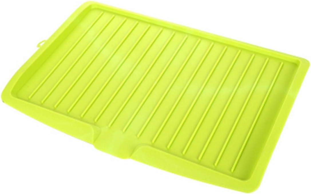 Multifunction Plastic Dish Drainer Tray Drain Rack Kitchen Large Sink Drying Rack Worktop Organizer Drying Rack For Dishes,Green