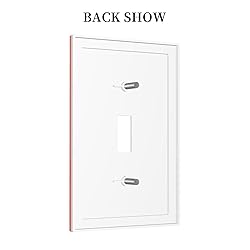 Fire Alarm 1 Gang Light Switch Plate Cover Single