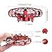 Mini Drones for Kids & Adults, RC UFO Helicopter with LED Lights, Hand Operated Easy Indoor Outdoor Small Orb Flying Ball Drone Toys Gifts for Beginners, Boys & Girls(Red)