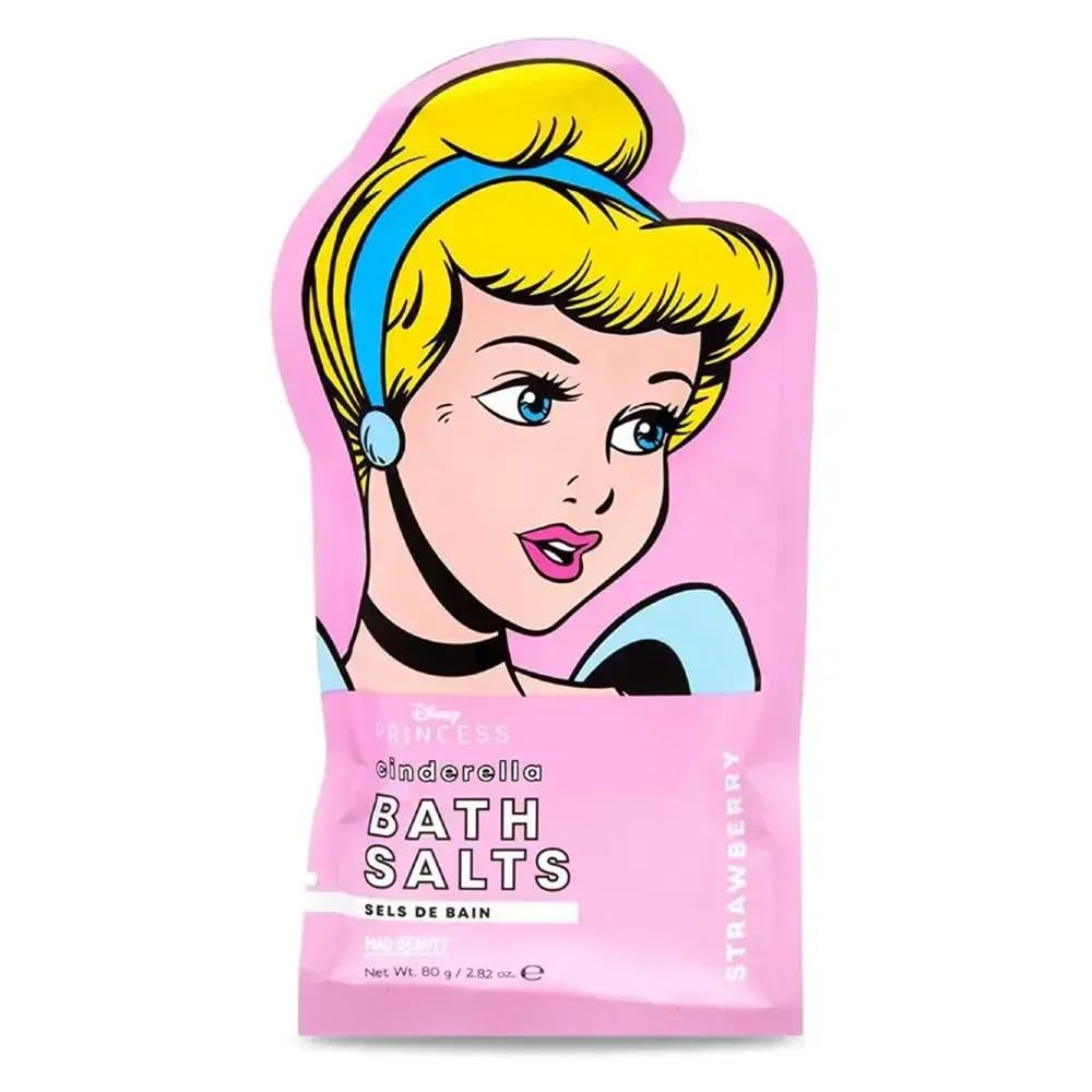 MAD Beauty Cinderella Princess Bath Salts, Disney Pop Princess Bath Salts Cinderella, Translucent