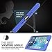 MoKo Case for iPad Mini 4 - Silicone + Black Hard Polycarbonate Protector Cover Case with Foldable Stand & Built-in Screen Protector / Bumpers for Apple iPad Mini 4 2015 Tablet, BLUE