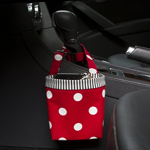 Car Cellphone Caddy, Red Polka Dots, Customizable, Sunglasses Car Holder, Mobile Accessory, Cellphone Holder, Golf Cart Holder, Beach Chair Bag, Pool Chair Bag - Thumbnail 7