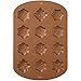 Wilton 12 Cavity Copper Colored Snowflake Cookie Pan, Copper