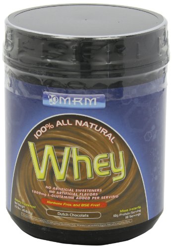 MRM All Natural Whey, Dutch Chocolate, 1.01 Pounds