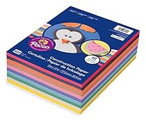 Pacon Lightweight Construction Paper, 9-Inches by 12-Inches, Assorted Colors, 500 Count (6555)