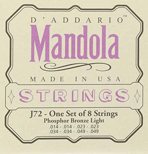 D'Addario J72 Phosphor Bronze Mandola Strings, Light, 14-49