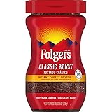 Folgers Classic Roast Instant Coffee Crystals, 8 Ounces