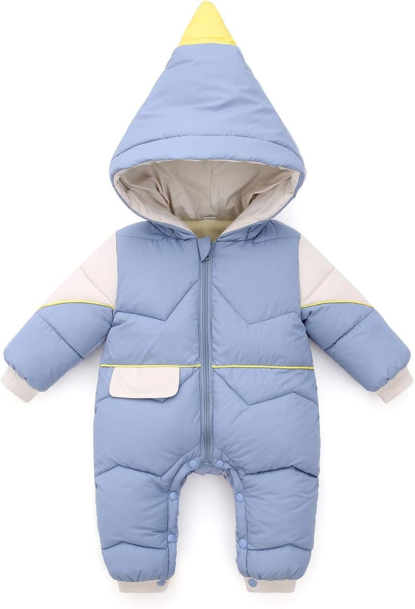 0 18 Mois Bebe Combinaison De Neige Hiver Vetement De Ski Fille Garcon Barboteuses Chaud A Capuche Grenouillere Manteau Manche Longue Enfant Jumpsuit Plein Air Imprime Mignons Happy Cherry Combinaisons De Neige Vetements