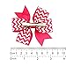 YOY Fashion Headbands Grosgrain Ribbon Chevron Printed Boutique Hair Bows Alligator Clips for Baby Girls Kids Teens Toddlers Children Pack of 20