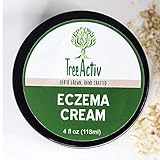 TreeActiv Eczema Cream | Effective Treatment for Eczema, Psoriasis, Dermatitis, and Itchy Dry Red Irritated Flaky Skin | Colloidal Oatmeal, Shea Butter, Chamomile Oil, Aloe, Pumpkin Enzymes (4 fl oz)