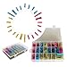 CoZroom 250pcs Heat Shrink Wire Connector Set Water Resistant for Marine Automobile Terminals Set- Multicolor, Comes with a Plastic Case