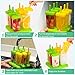 OMorc Popsicle Molds Set, 6 Pack Reusable Ice Pop Makers - BPA Free & Food Safe -with Folding Silicone Funnel and Cleaning Brush