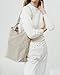 BAGGU Duck Bag Canvas Tote, Essential Everyday Tote, Spacious and Roomy, Natural Grid (2018)
