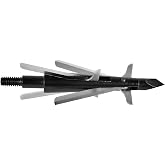 cqwsbsy 6PK Hunting Broadhead 100 Grain 4 Mechanical Blade for Compound Bows and Crossbows