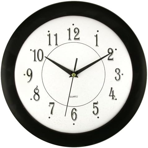 Timekeeper Products Llc 12" Black Round Wall Clock