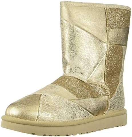 ugg classic glitter patchwork boot