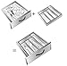 KD Organizers 5-Slot Bamboo Drawer Organizer: 13.5 x 11.9 x 2.5 in. Tray with Dividers