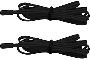 CHAOHAI 2Pcs NTC Temperature Sensor Probe Fit for Dixell XR01CX XR02CX XR03CX XR06CX XR20CX XR30CX XR40CX XR60CX XR70CX Temperature Thermostat, Controllable Temperature Range: -40°C - 110°C (Black)