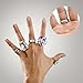 Ring Size Adjuster, Set of 12 with Jewelry Polishing Cloth, 3 Sizes (1.2mm/2mm/3mm) for Any Rings, Perfect for Loose Rings (12 PC)