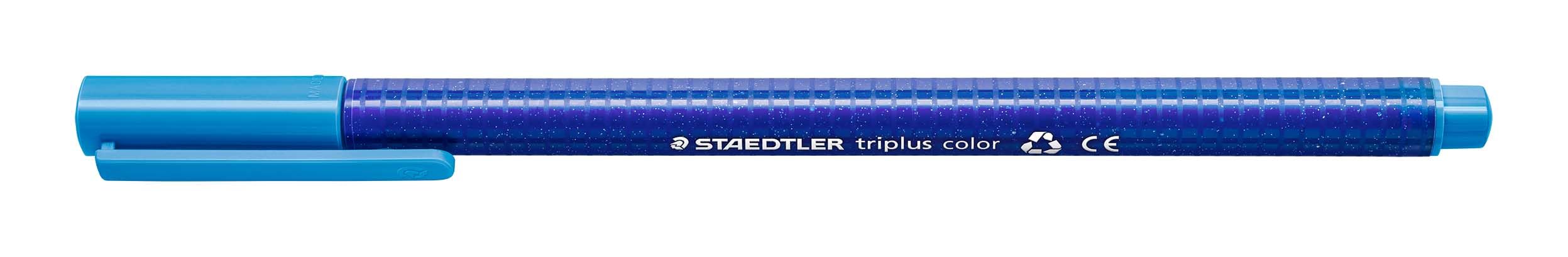 Staedtler 323 Triplus Colour Fibre-Tip Pens, 1.0 mm, Pale Blue, Pack of 10