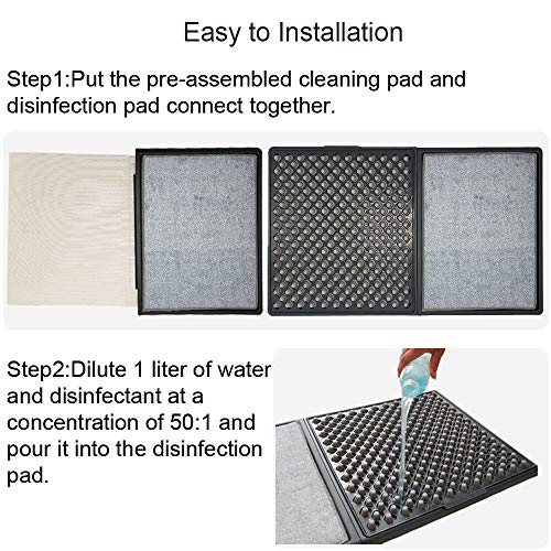 New Vision Disinfecting Outdoor Mat for Shoe Soles, Disinfectant Mat