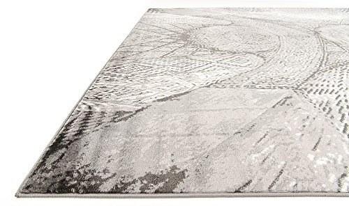 Unique Loom Sofia Collection Dark Gray 9 x 12 Area Rug (9' x 12')