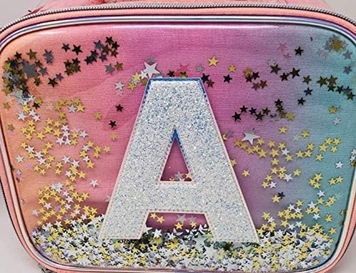Justice Girls Ombre Initial Shaky Lunch Tote (Letter A)