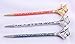 Fashion Hair Decorative Chinese Traditional Style Women Girls Hair Stick Hairpin Hair Making Accessory with Lotus 1pc/package (dark blue with white)