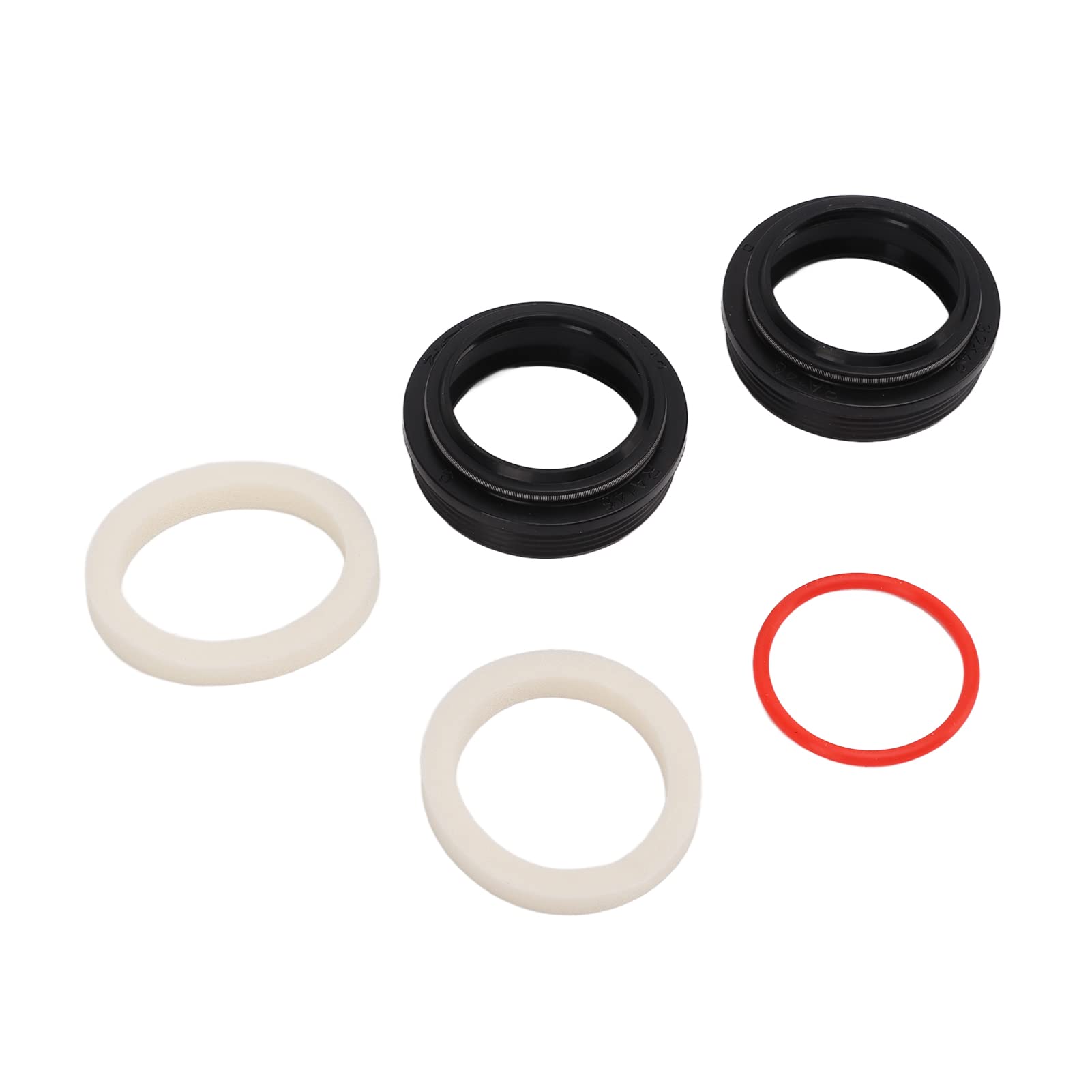 Alomejor Bike Front Fork Dust Seal O Ring Kit, 32mm Low Friction Dust Wiper Kit Durable Foam Ring for Suspension Fork