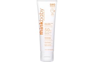 Thinkbaby SPF 50+ Baby Mineral Sunscreen – Safe, Natural Sunblock for Babies - Water Resistant Sun Cream – Broad Spectrum UVA