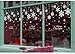 PYSUY Christmas Decoration White Snowflake Window Gel Clings Winter Wonderland Merry Xmas Holiday Party Reusable PVC Wall Glasses Kids Stickers Ornaments New Year Decals for Home