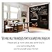 Chalkboard Paper Roll,OJA Vinyl Blackboard Wall Sticker Easy Erase Non-toxic Environmental Protection Advanced Chalk Board Decals with 5 Chalks