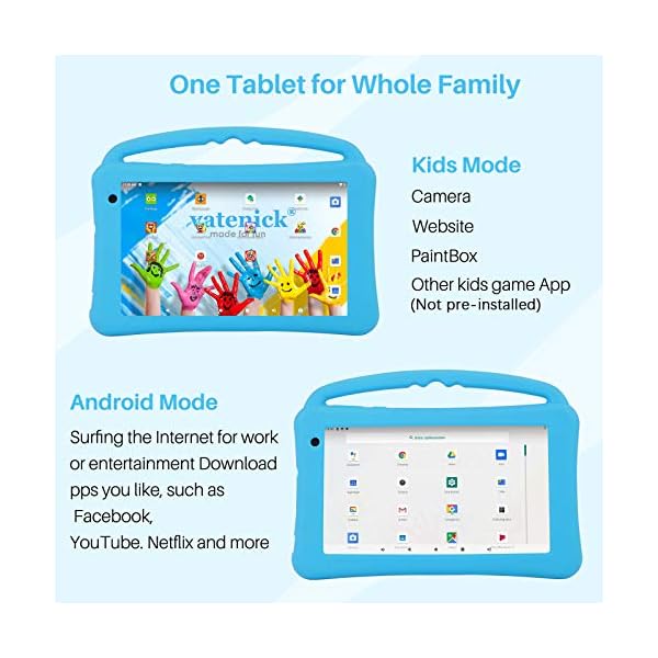Kids Tablets 7 Inch IPS HD Display QuadCore Android 10.0 Pie Tablet PC for Kids GMS Certificated 2GB RAM 32GB ROM WIFI…