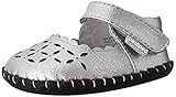 pediped Katelyn Originals Mary Jane (Infant/Toddler),Silver,Small (6-12 Months)