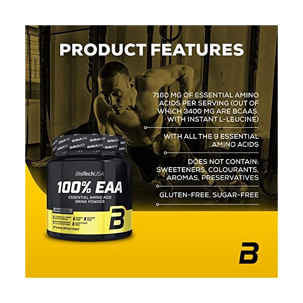 BioTechUSA-100-EAA-Drink-Powder-containing-Essential-Amino-acids-Without-sweeteners-Aromas-and-colourants-231-g BioTechUSA 100% EAA Drink Powder containing Essential Amino acids Without sweeteners, Aromas and colourants, 231 g
