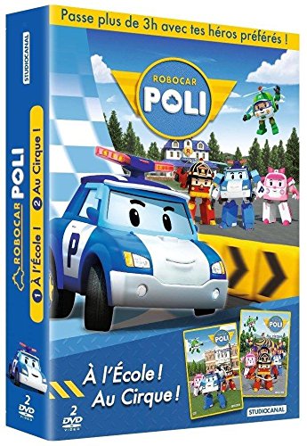 Robocar Poli - Coffret 1 & 2 : À l'école ! + Au cirque ! - Pack