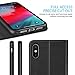 SHIELDON iPhone Xs Case, Genuine Leather iPhone Xs Wallet Folio Case with Auto Sleep Wake Function, Magnetic Closure, RFID Blocking Card Slots, Soft Back Cover Compatible with iPhone Xs - Black