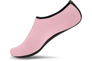 JACKSHIBO Water Shoes for Women Men Quick-Dry Aqua Water Socks Barefoot Shoes for Cruise Essentials Swimming Beach Pool Yoga Surf