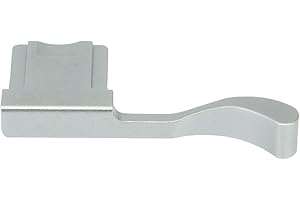 Haoge THB-X2S Metal Hot Shoe Thumb Up Rest Hand Grip for Fujifilm X100VI Fuji X100V Camera Silver