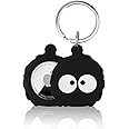 Soft Silicone Case Cover for Airtag with Key Ring, Compatible with Apple Air Tag Holder Keychain for Keys, Luggage, Pets Dog Cat Collar, Backpack, Anti-Lost Cute Protector Holder for AirTag