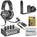 Audio-Technica Broadcast Stereo Headset w/Dynamic Boom Microphone + 1/4 TRS Cable + On Stage Clamp On Accessory Holder + Cleaning Cloth + Cable Tie