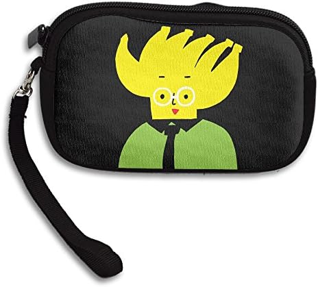 Humor Banana Man With Glasses Small Money Wallet Coin Purse Pouch Bag